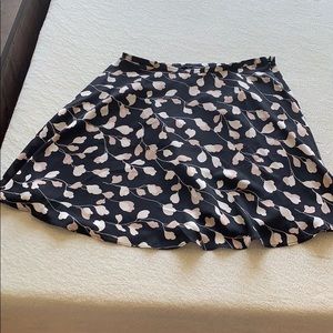 Ann Taylor Loft black, white and beige skirt.